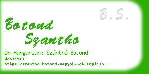 botond szantho business card